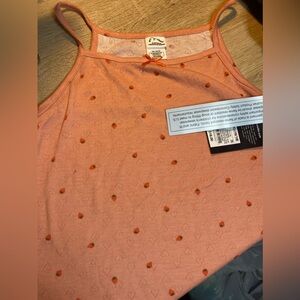 Girls Art Class Pajama Two Piece Set: Cami And Pants. Strawberry And Heart Print